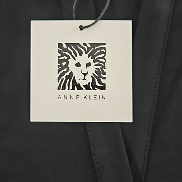 NEW Ann Klein Blouse Women's 2X Black V Neck Short Sleeve NWT Rivets Oversized - Picture 8 of 16